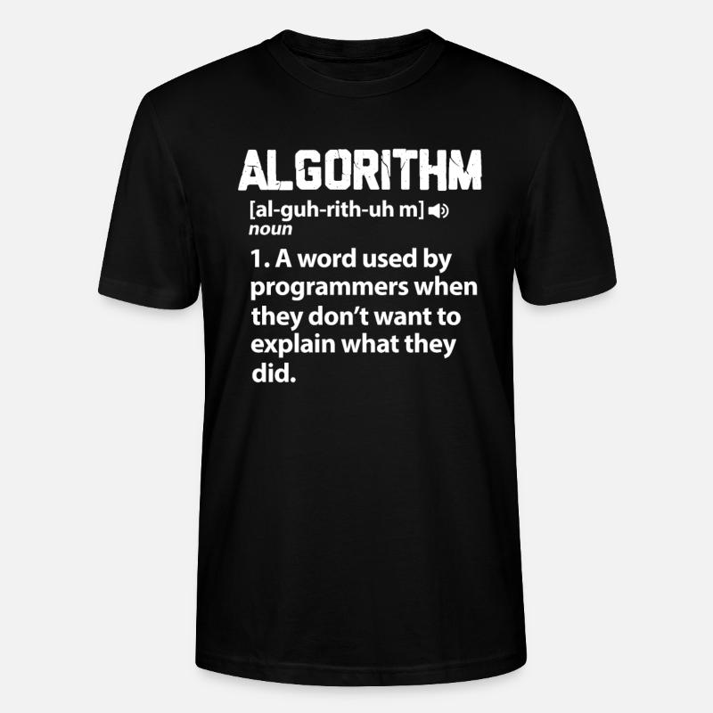 programmeur - T-shirt bio CRAFTER Stanley Stella Unisexe - noir