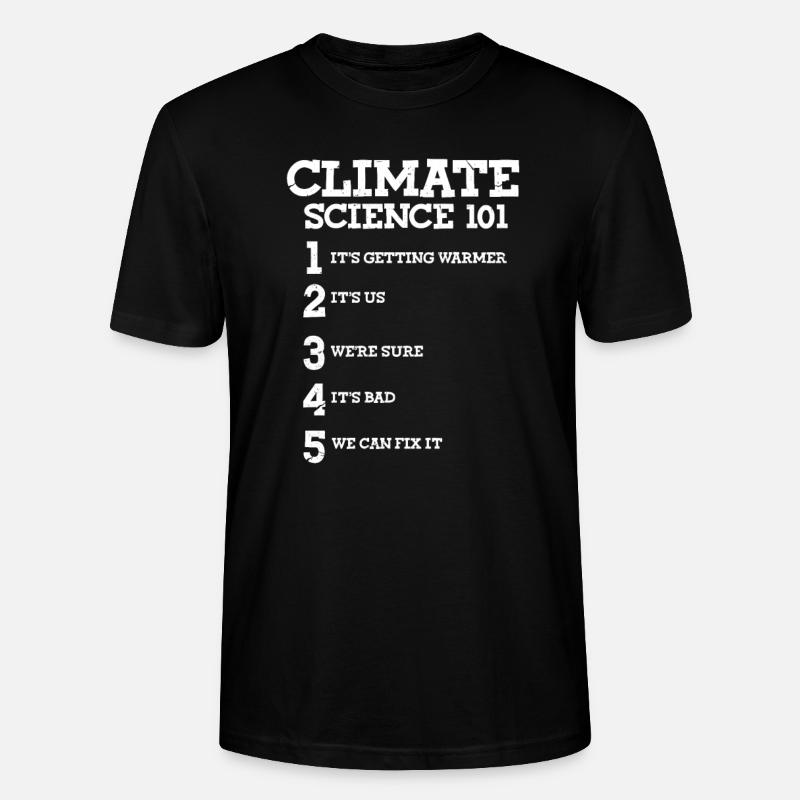 Klimawandel - Stanley/Stella Unisex Bio-T-Shirt CRAFTER - Schwarz