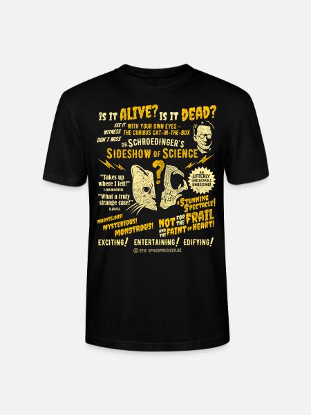 Schrödinger's cat Sideshow - Stanley/Stella CRAFTER Unisex Organic T-Shirt - black