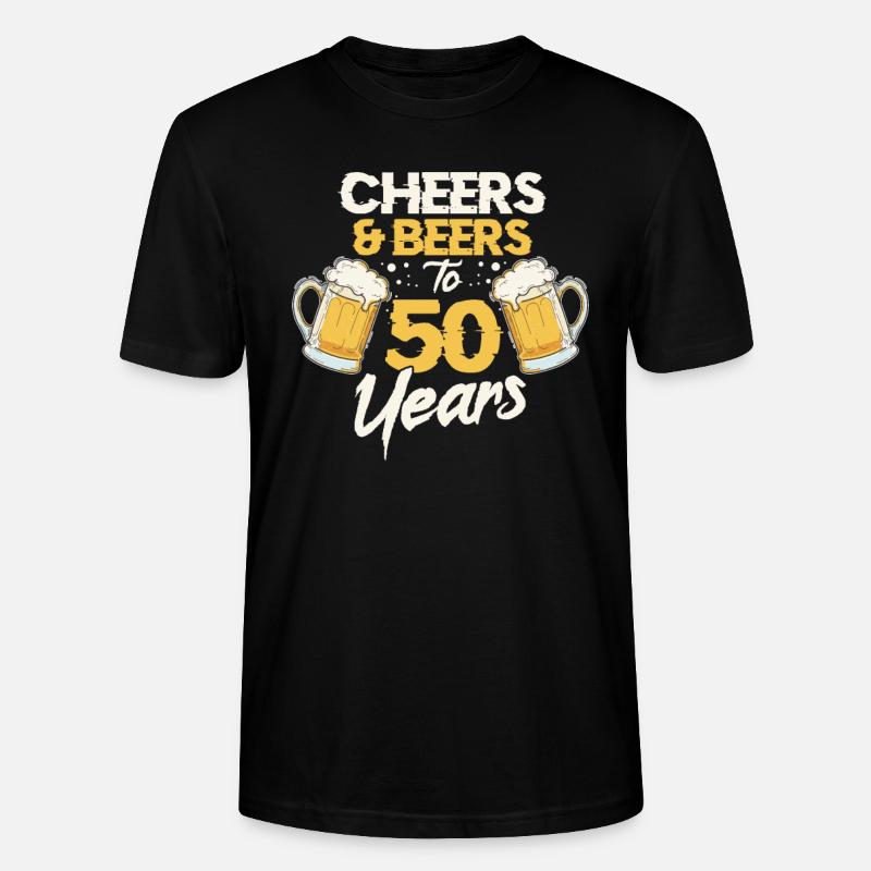 50e anniversaire - T-shirt bio CRAFTER Stanley Stella Unisexe - noir
