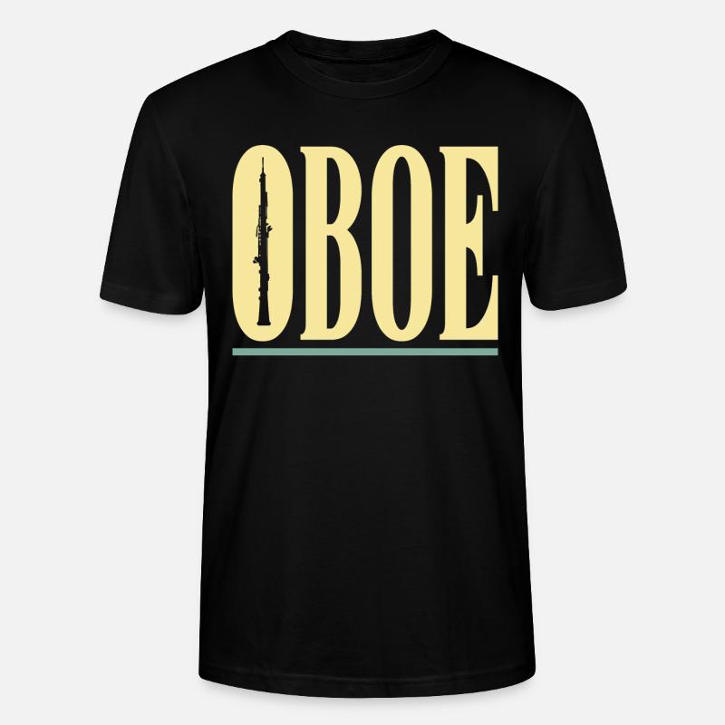 Oboe - Stanley/Stella Unisex Bio-T-Shirt CRAFTER - Schwarz