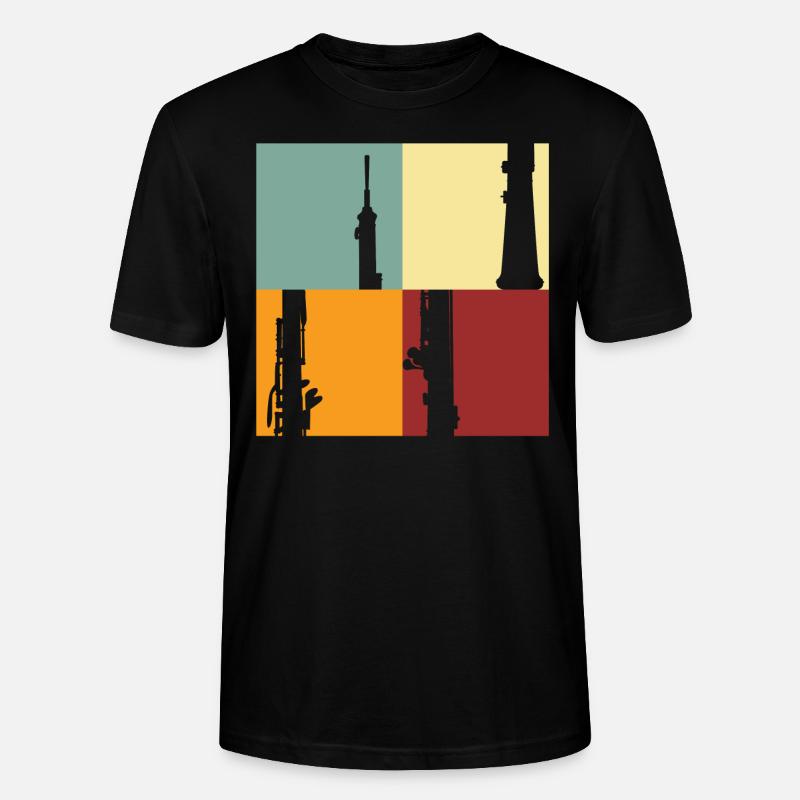 Oboe - Stanley/Stella Unisex Bio-T-Shirt CRAFTER - Schwarz