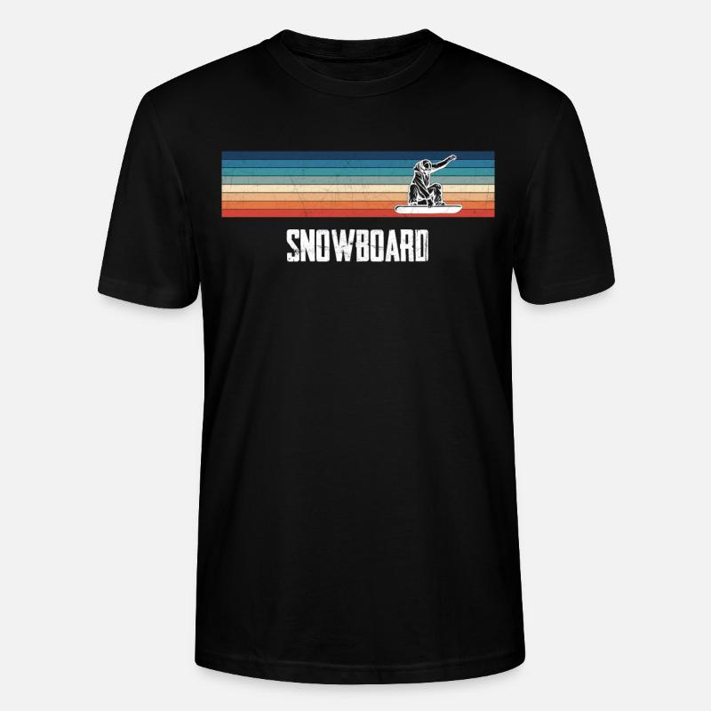 Snowboard - Stanley/Stella Unisex Bio-T-Shirt CRAFTER - Schwarz