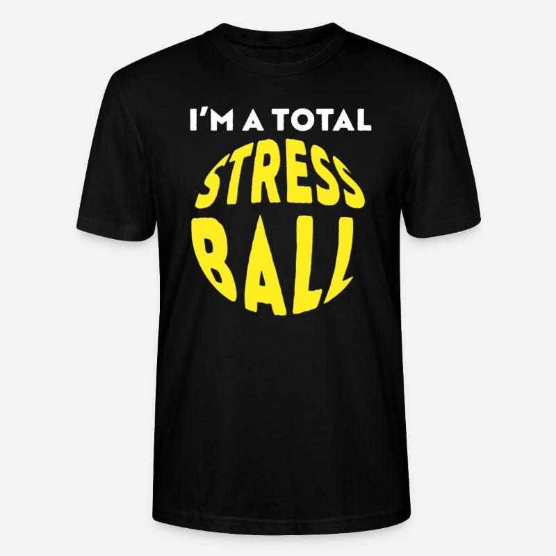 Ich bin ein totaler Stress - Stanley/Stella Unisex Bio-T-Shirt CRAFTER - Schwarz
