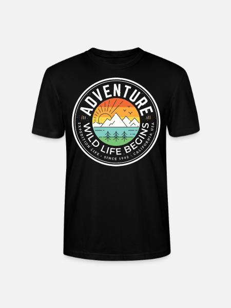 aventure - T-shirt bio CRAFTER Stanley Stella Unisexe - noir