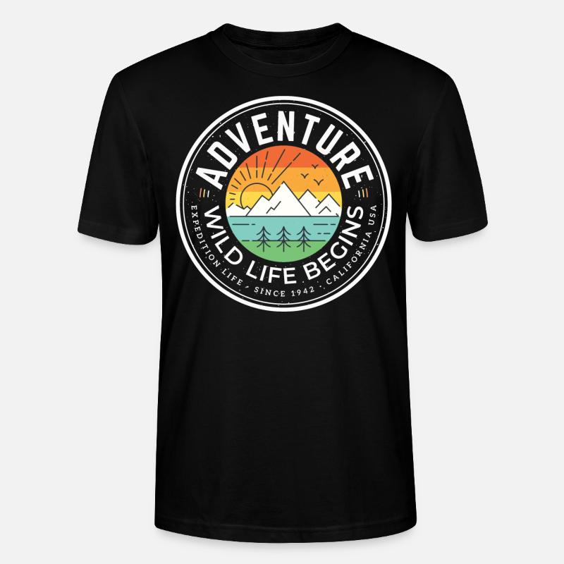 Abenteuer - Stanley/Stella Unisex Bio-T-Shirt CRAFTER - Schwarz