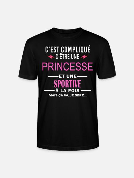 princesse Et SPORTIVE - T-shirt bio CRAFTER Stanley Stella Unisexe - noir