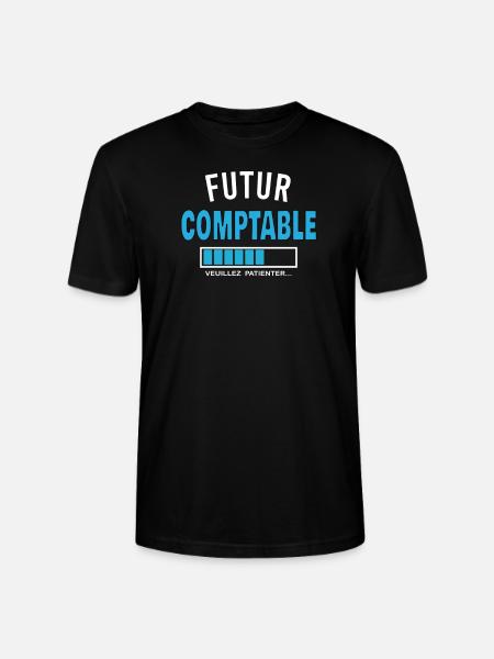 futur COMPTABLE - T-shirt bio CRAFTER Stanley Stella Unisexe - noir