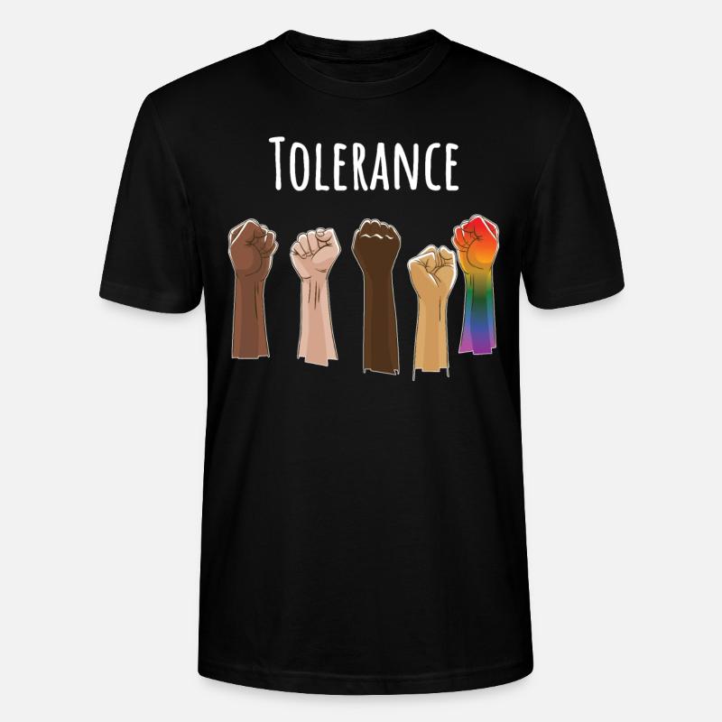 Tolerance Equal Rights - Stanley/Stella Unisex Bio-T-Shirt CRAFTER - Schwarz