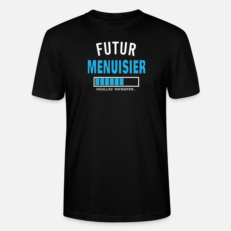 futur MENUISIER - T-shirt bio CRAFTER Stanley Stella Unisexe - noir