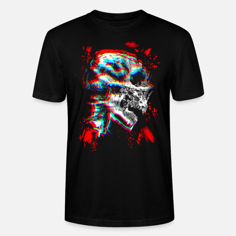 Crâne - T-shirt bio CRAFTER Stanley Stella Unisexe - noir