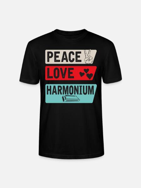 Harmonium Musical Instrument Melodeon - Stanley/Stella Unisex Bio-T-Shirt CRAFTER - Schwarz