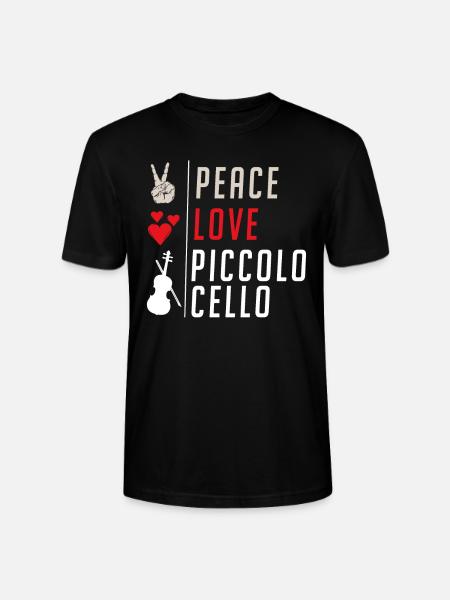 Piccolo Cello Musical Instrument Players - Stanley/Stella CRAFTER Unisex Organic T-Shirt - black