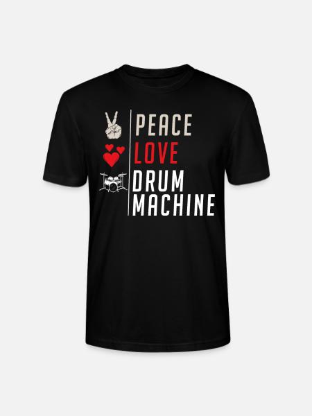 Drum Machine Musical Instrument Drummers - Stanley/Stella Unisex Bio-T-Shirt CRAFTER - Schwarz