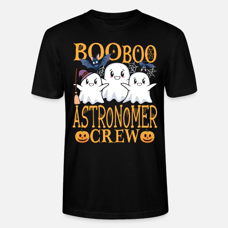 Astronome uu Drôle d’astronome - T-shirt bio CRAFTER Stanley Stella Unisexe - noir