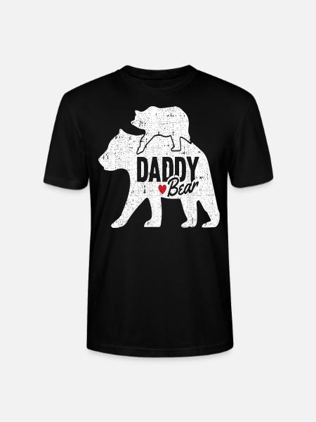 DADDY BEAR - Stanley/Stella CRAFTER Unisex Organic T-Shirt - black