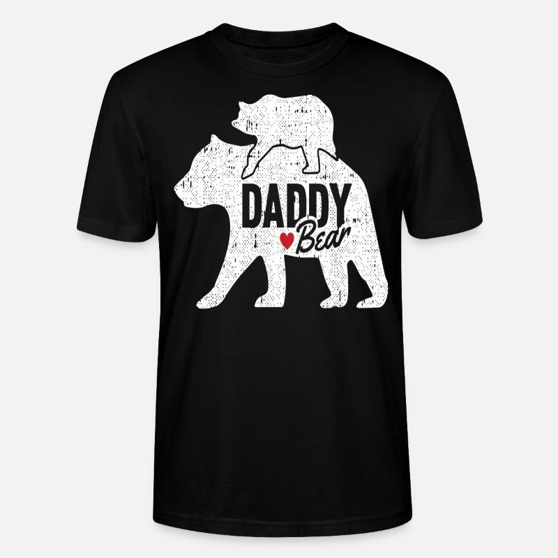 DADDY BEAR - Stanley/Stella Unisex Bio-T-Shirt CRAFTER - Schwarz