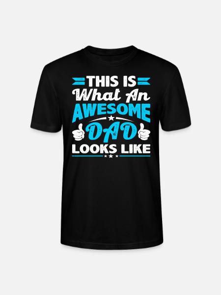 Awesome Dad Looks Like - Stanley/Stella CRAFTER Unisex Organic T-Shirt - black