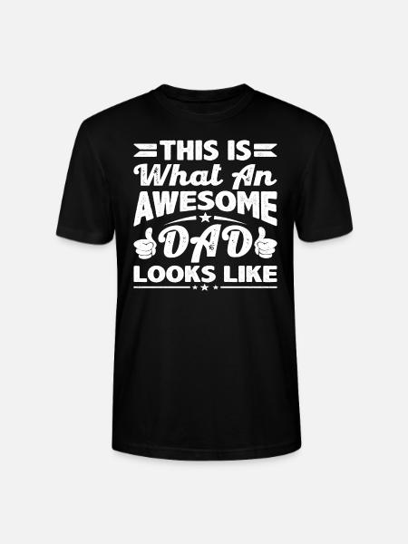 Awesome Dad Looks Like - Stanley/Stella CRAFTER Unisex Organic T-Shirt - black