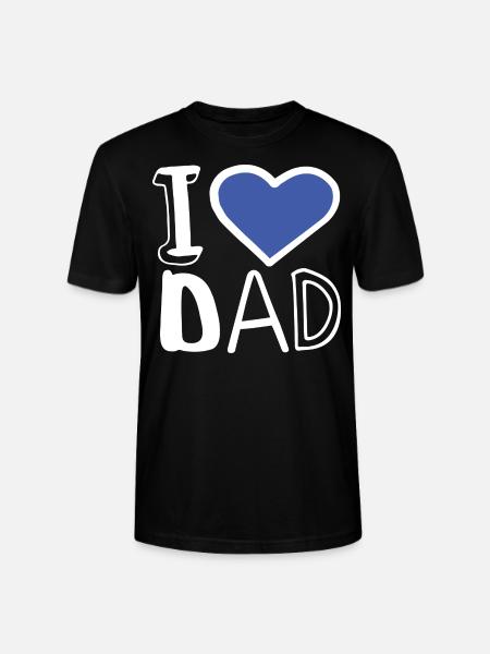 i love dad se - Stanley/Stella CRAFTER Unisex Organic T-Shirt - black