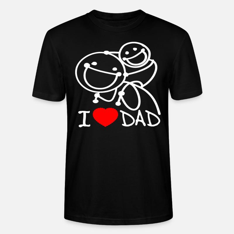 j’aime papa se - T-shirt bio CRAFTER Stanley Stella Unisexe - noir