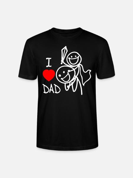 j’aime papa se - T-shirt bio CRAFTER Stanley Stella Unisexe - noir
