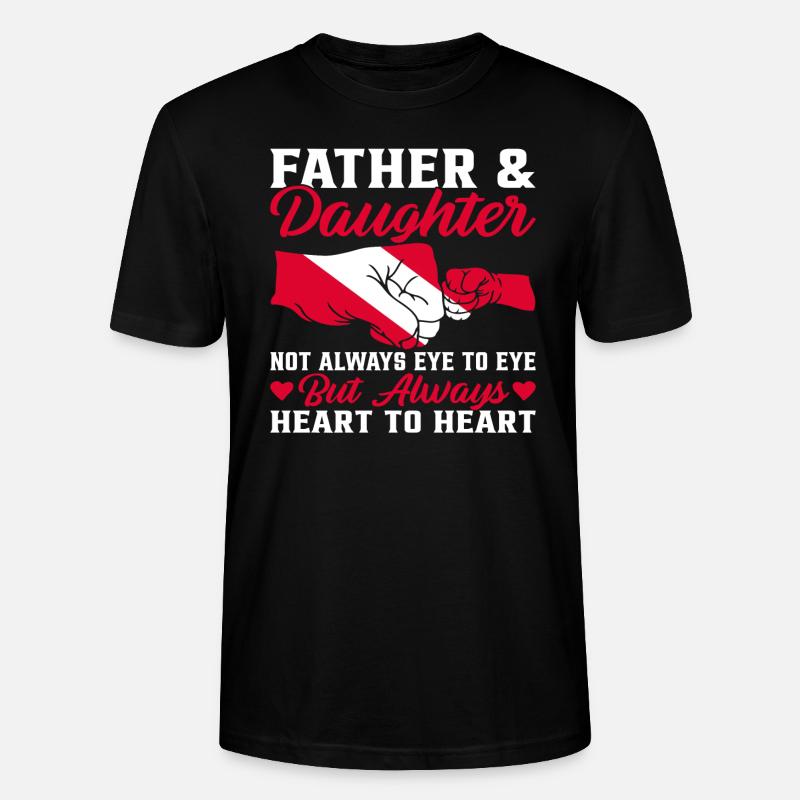 Vater und Tochter - Stanley/Stella Unisex Bio-T-Shirt CRAFTER - Schwarz