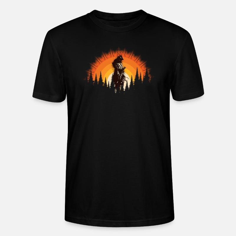 Japan Samurai Kulturmandschaft Sakura - Stanley/Stella Unisex Bio-T-Shirt CRAFTER - Schwarz
