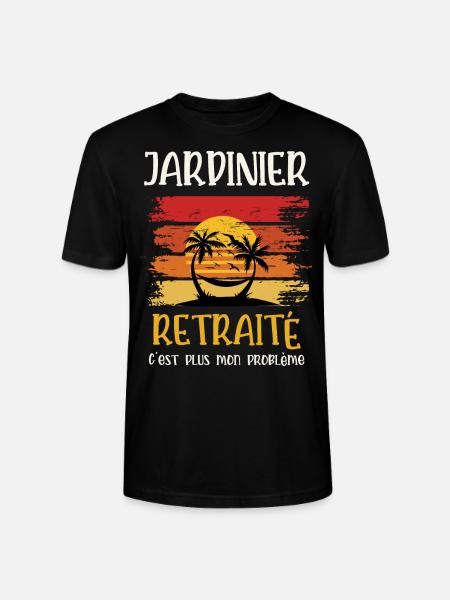 jardinier retraité - T-shirt bio CRAFTER Stanley Stella Unisexe - noir