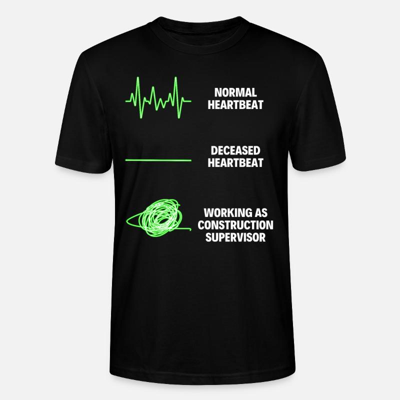 Superviseurs de la construction - T-shirt bio CRAFTER Stanley Stella Unisexe - noir
