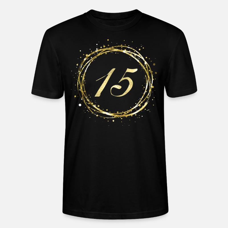 15 - Stanley/Stella Unisex Bio-T-Shirt CRAFTER - Schwarz