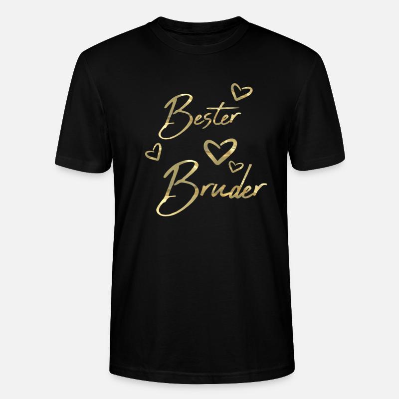 Bester Bruder - Stanley/Stella Unisex Bio-T-Shirt CRAFTER - Schwarz