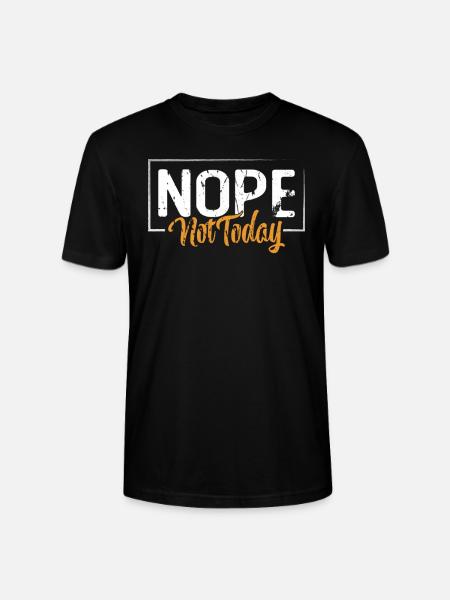No, not today - Stanley/Stella CRAFTER Unisex Organic T-Shirt - black