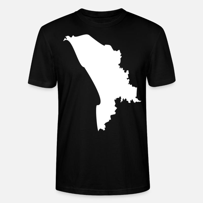 Moldova map flag - Stanley/Stella CRAFTER Unisex Organic T-Shirt - black