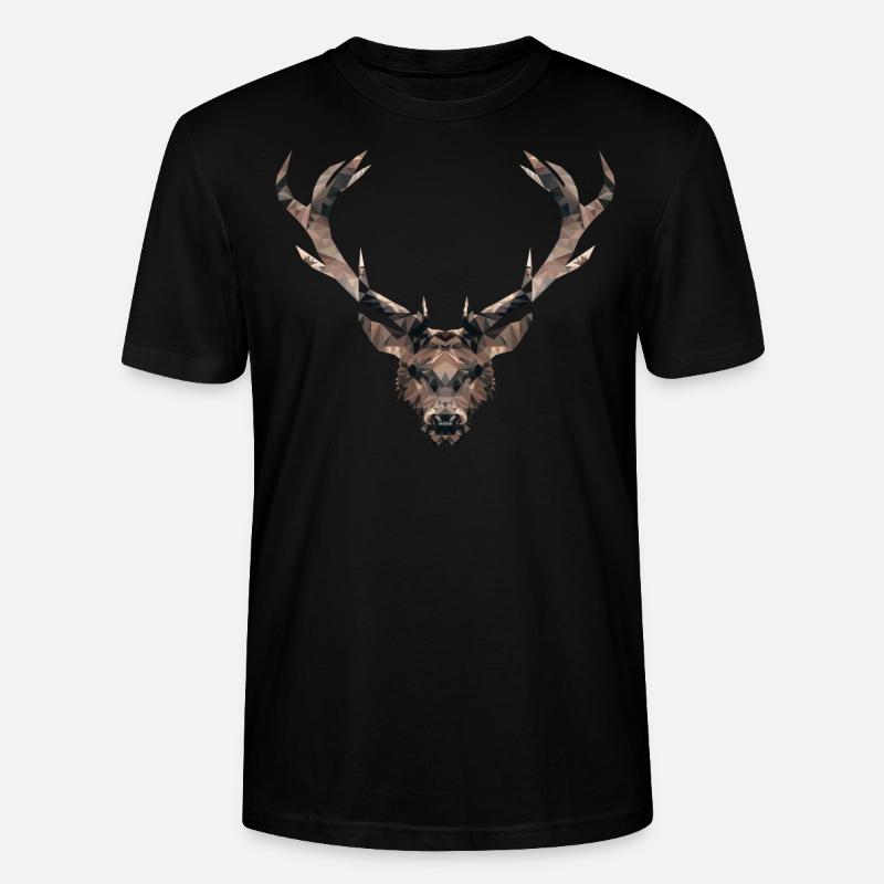 HIRSCH / POLYGON - Stanley/Stella Unisex Bio-T-Shirt CRAFTER - Schwarz
