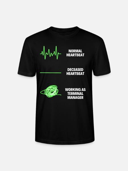 Terminal Manager Worker Funny Terminal Manager Baan - Stanley/Stella Uniseks bio-T-shirt CRAFTER - zwart
