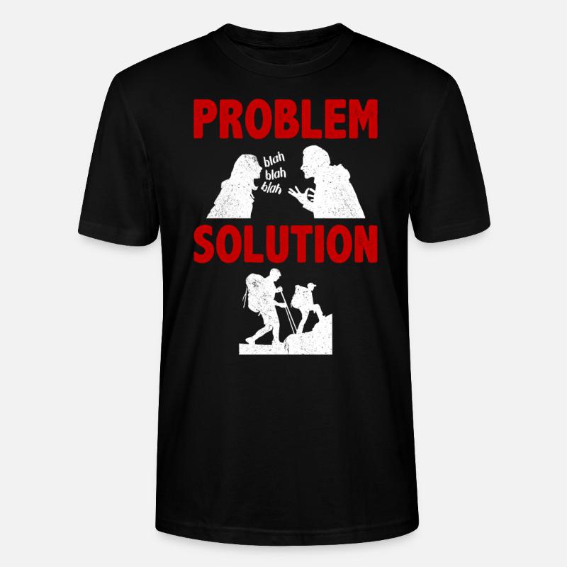Solution au problème de l’alpinisme - T-shirt bio CRAFTER Stanley Stella Unisexe - noir