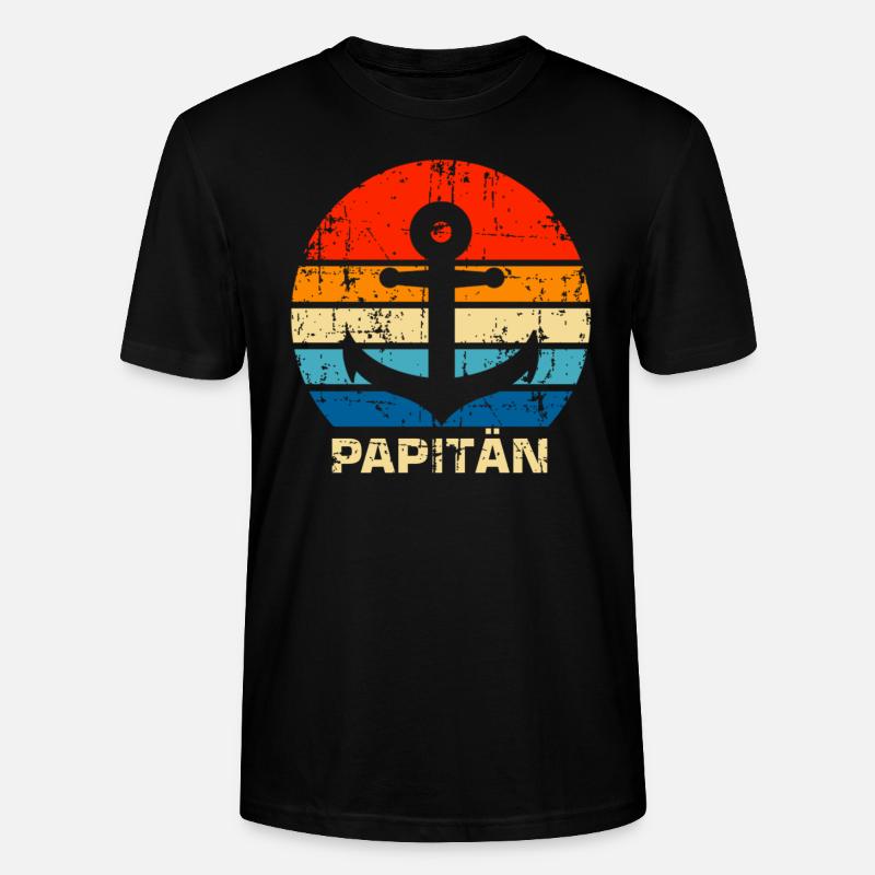 Papitän - Stanley/Stella Unisex Bio-T-Shirt CRAFTER - Schwarz