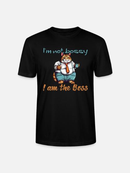 I'm not bossy - Stanley/Stella CRAFTER Unisex Organic T-Shirt - black