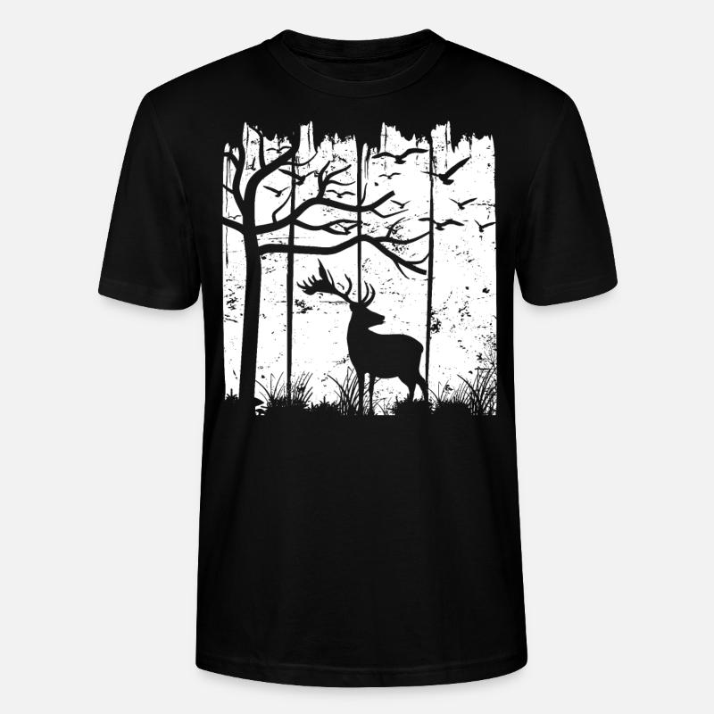 Leben im Wald - Stanley/Stella Unisex Bio-T-Shirt CRAFTER - Schwarz