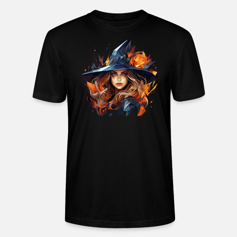 Beau polygone de sorcière - T-shirt bio CRAFTER Stanley Stella Unisexe - noir