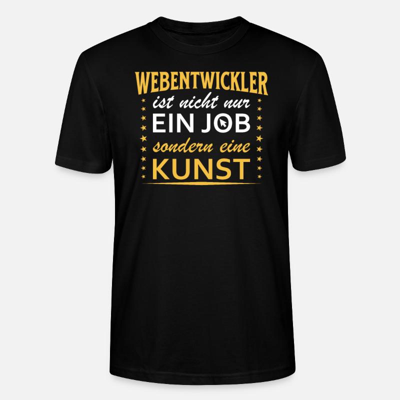 Webentwickler Fullstack-Softwareentwickler - Stanley/Stella Unisex Bio-T-Shirt CRAFTER - Schwarz