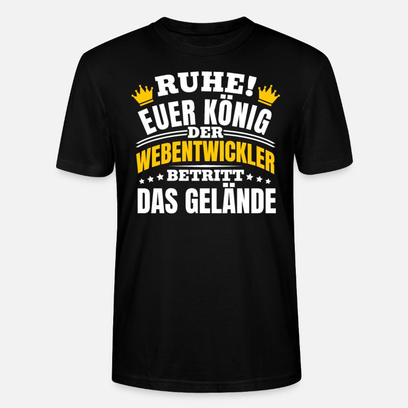Webentwickler Programmierer Fullstack-Entwickler - Stanley/Stella Unisex Bio-T-Shirt CRAFTER - Schwarz