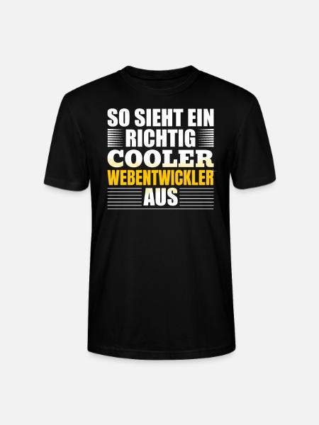Webentwickler Programmierer Softwareentwickler - Stanley/Stella Unisex Bio-T-Shirt CRAFTER - Schwarz