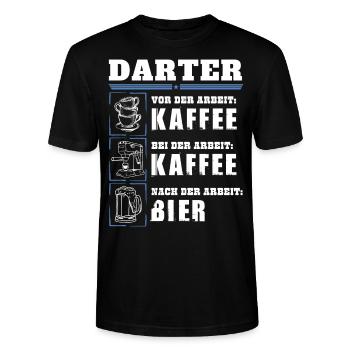 Mon quotidien de dard - T-shirt bio CRAFTER Stanley Stella Unisexe - noir - Devant - Alina (178cm) & Michal (187cm)