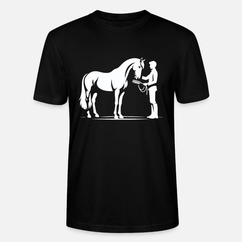 Pferdenarr - Stanley/Stella Unisex Bio-T-Shirt CRAFTER - Schwarz