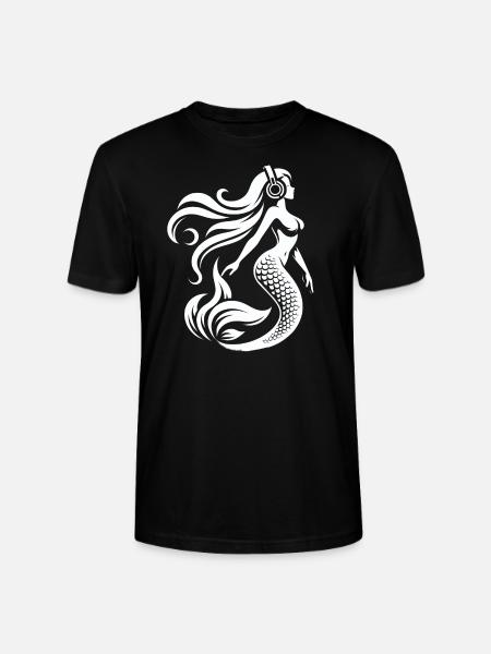 La sirène DJ - T-shirt bio CRAFTER Stanley Stella Unisexe - noir