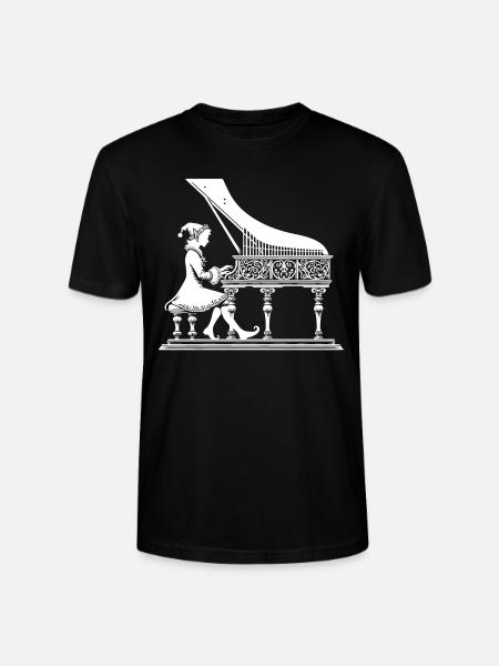 Elf Piano Concerto - Stanley/Stella CRAFTER Unisex Organic T-Shirt - black