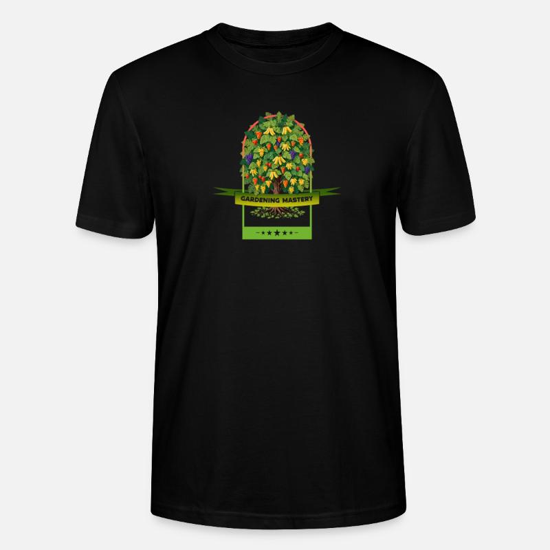 Gartenarbeit Meisterschaft Obstbaum - Stanley/Stella Unisex Bio-T-Shirt CRAFTER - Schwarz