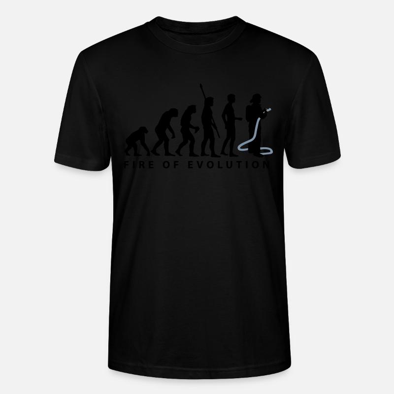evolution_feuerwehr_2c - Stanley/Stella Unisex Bio-T-Shirt CRAFTER - Schwarz